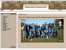 Tablet Screenshot of niedernsiller-plattenwerfer.com